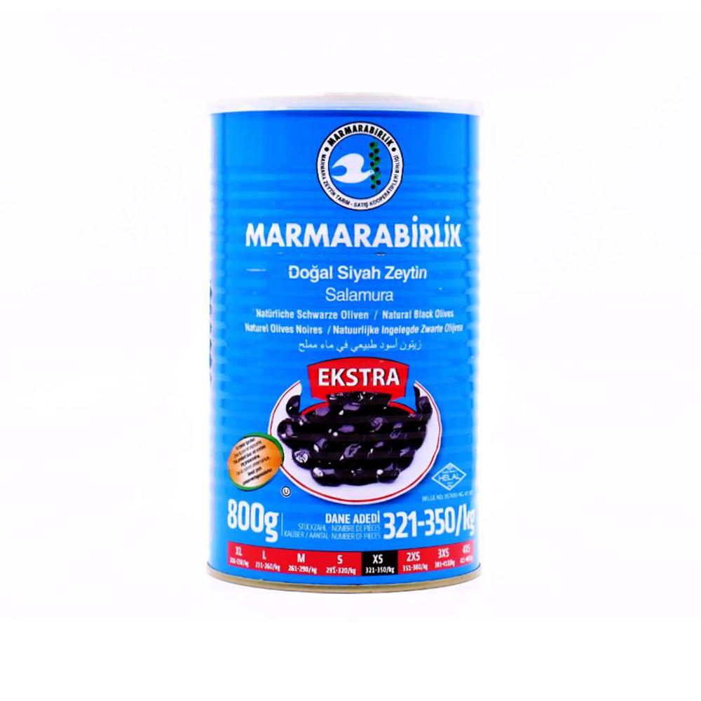 Marmarabirlik Gemlik Black Olives Xs Ekstra 800 gr Can