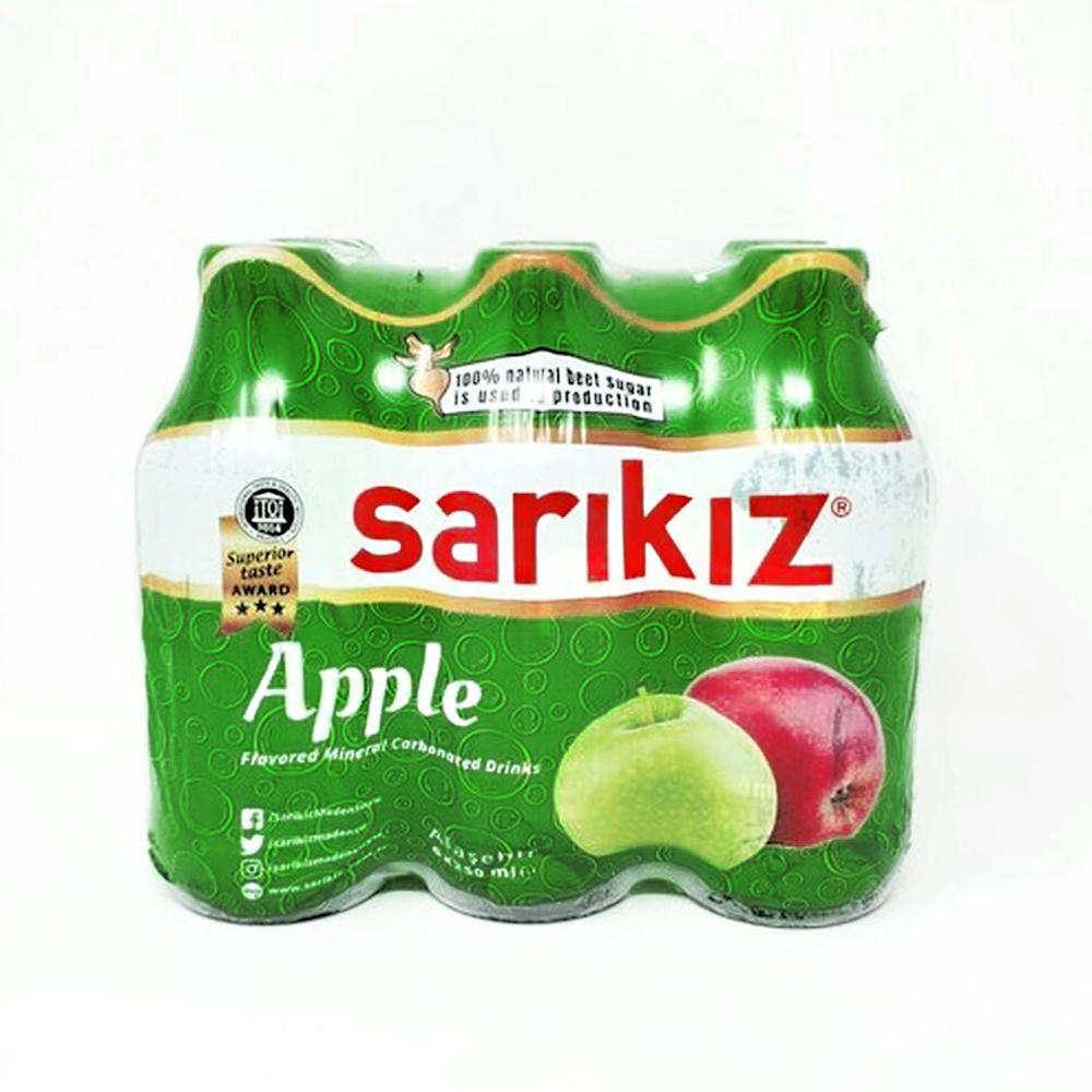 Sarikiz Mineral Water W/Apple  250ml Glass 6 Pcs