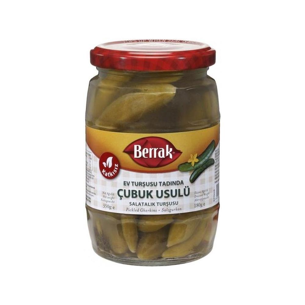Berrak Gherkin Pickles (Cubuk Usulu Salatalik Tursu) 370ml Glass