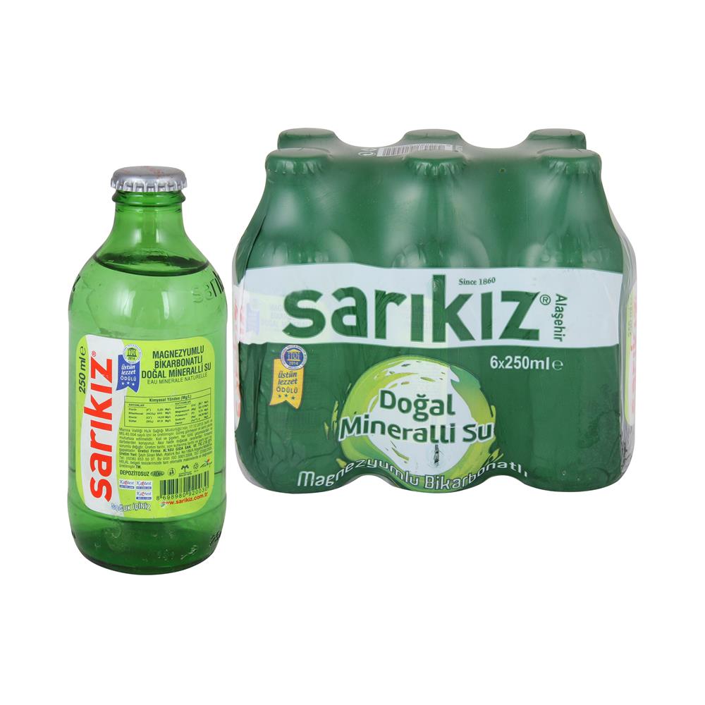 Sarikiz Sade Maden Suyu Mineral Water 6*250ml